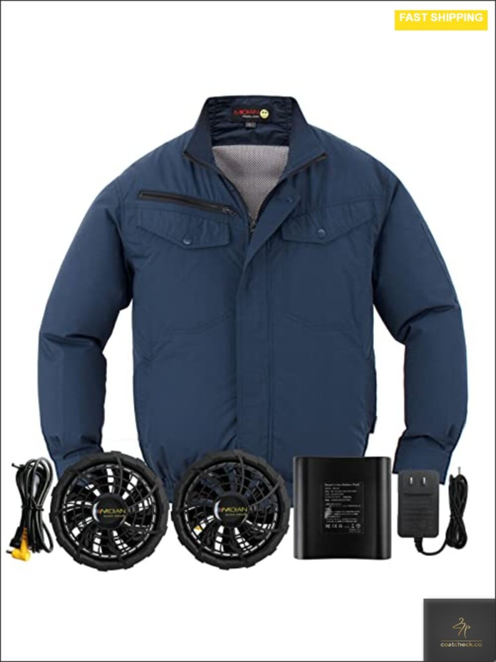 Cooling Jacket with Battery Powered Fans for Work Summer Outdoor Safety
